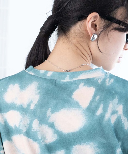 WEGO(ウィゴー)の「WEGO/タイダイBIGTシャツ(Tシャツ/カットソー・レディース・ブルー/グリーン/パープル・FREE)」の4枚目の写真