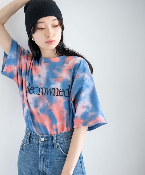 WEGO(ウィゴー)の「WEGO/タイダイBIGTシャツ(Tシャツ/カットソー・レディース・ブルー/グリーン/パープル・FREE)」の21枚目の写真