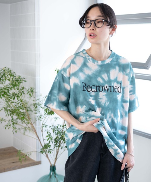WEGO(ウィゴー)の「WEGO/タイダイBIGTシャツ(Tシャツ/カットソー・レディース・ブルー/グリーン/パープル・FREE)」の18枚目の写真