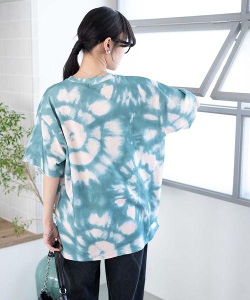 WEGO(ウィゴー)の「WEGO/タイダイBIGTシャツ(Tシャツ/カットソー・レディース・ブルー/グリーン/パープル・FREE)」の16枚目の写真