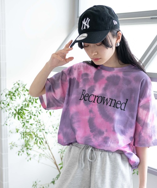 WEGO(ウィゴー)の「WEGO/タイダイBIGTシャツ(Tシャツ/カットソー・レディース・ブルー/グリーン/パープル・FREE)」の19枚目の写真
