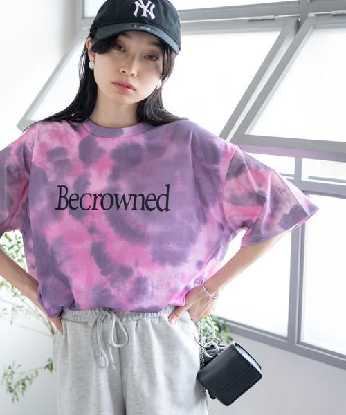 WEGO(ウィゴー)の「WEGO/タイダイBIGTシャツ(Tシャツ/カットソー・レディース・ブルー/グリーン/パープル・FREE)」の17枚目の写真