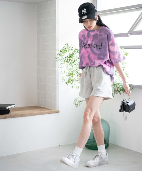 WEGO(ウィゴー)の「WEGO/タイダイBIGTシャツ(Tシャツ/カットソー・レディース・ブルー/グリーン/パープル・FREE)」の14枚目の写真