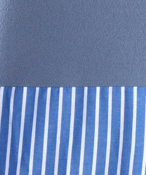 SITRY(シトリー)の「Cut georgette cloth switching T-shirt /カット ジョーゼット 布帛切り替え Tシャツ(Tシャツ/カットソー・メンズ・ブラック系その他/ブルー系その他/ベージュ/グレー/ブラック・M/L)」の18枚目の写真