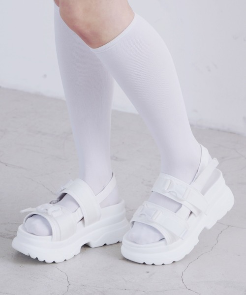 Figments(フィグメンツ)の「ボリュームソールサンダル(サンダル・レディース・ブラック/ホワイト・SMALL/MEDIUM)」の16枚目の写真