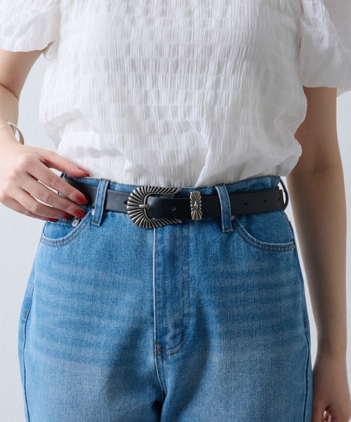 COLONY 2139（コロニートゥーワンスリーナイン）の「ウエスタンベルト　M（ベルト・レディース・ブラック・FREE）」の7枚目の写真