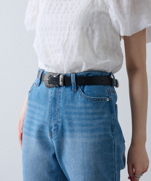 COLONY 2139（コロニートゥーワンスリーナイン）の「ウエスタンベルト　M（ベルト・レディース・ブラック・FREE）」の12枚目の写真