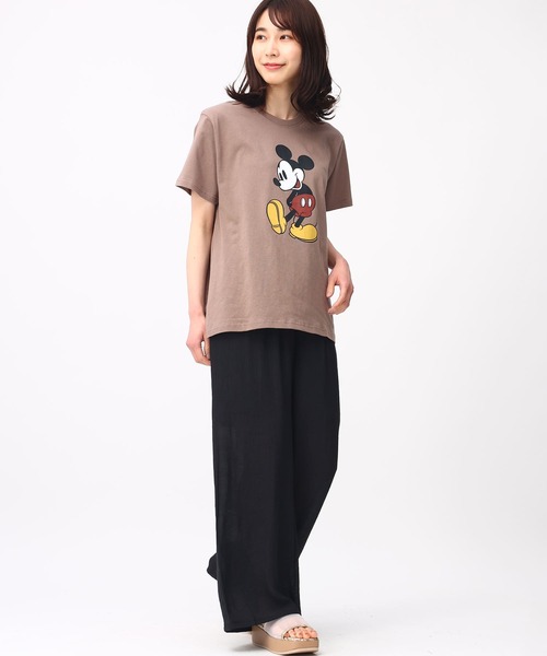 AnNet（アネット）の「【楽ちんウエストゴム】まるでリネン レーヨン ワイドパンツ（その他パンツ・レディース・ブラック/ブルー/ピンク・4L/5L/3L）」の4枚目の写真