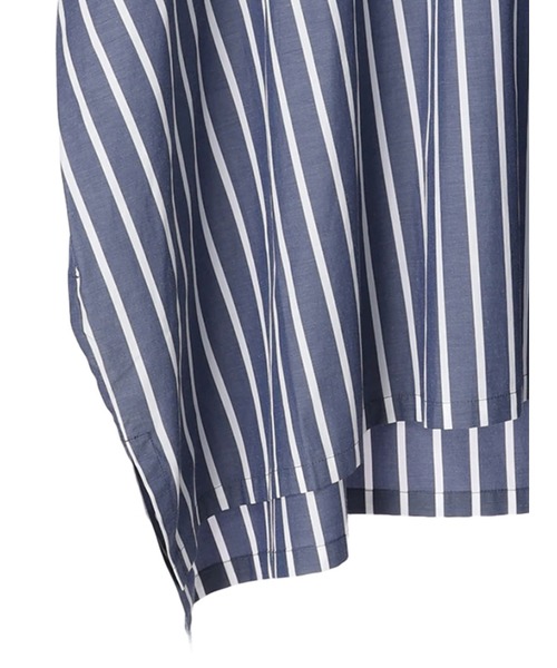 AMERICAN HOLIC（アメリカンホリック）の「ショルダーシアーポンチョシャツチュニック（チュニック・レディース・サックスブルー/オフホワイト/ネイビー・M/L）」の10枚目の写真