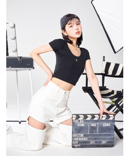 darich DDクロップTシャツ ブラック ダーリッチ Darich DDクロップTシャツ （ブラック