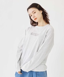 MILKFED. | BAR LOGO PANELED L/S TOP(Tシャツ/カットソー)