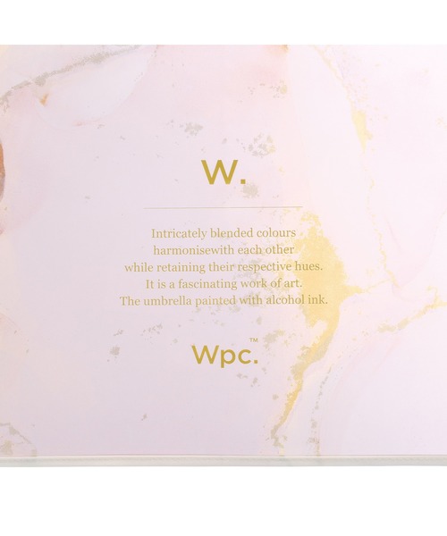 Wpc.（ダブリュピーシー）の「［ビニール傘］インクアートアンブレラ 雨傘 長傘 Wpc.（長傘・レディース・ピンク/ブルー/ブラウン/スカイブルー・FREE）」の9枚目の写真