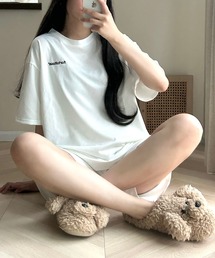 Cham.（チャム）の「ゆるだぼビッグT&ハーフパンツセットアップ（ルームウェア/パジャマ）」