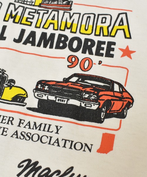 VINTAGE（ヴィンテージ）の「【ヴィンテージ古着】90's ヴィンテージプリントTシャツ USA製 OLD METAMORA FALL JAMBOREE 車（Tシャツ/カットソー・メンズ・ホワイト・LARGE）」の6枚目の写真