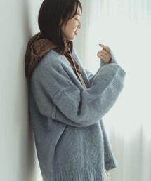 FREAK'S STORE | WEB限定　深 Vネック シャギー ニット 2way カーディガン（前後2WAY）(カーディガン/ボレロ)