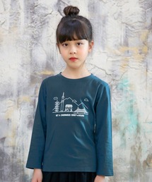 Bee des Bee（ビーデスビー）の「【コットン100％】長袖プリントTシャツ（Tシャツ/カットソー・キッズ）」