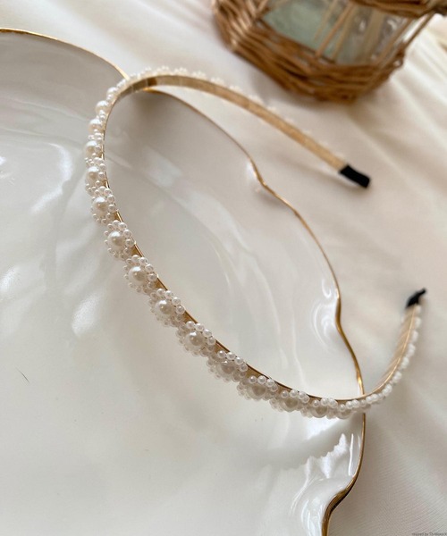 TONE SELECT GOODS(トーンセレクトグッズ)の「pur chouchou/パールカチューシャ P4096(カチューシャ・レディース・その他4/その他3/その他2/その他1/その他5/その他6・FREE)」の4枚目の写真