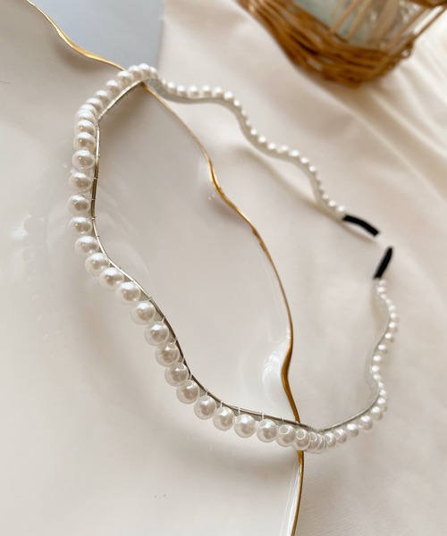 TONE SELECT GOODS(トーンセレクトグッズ)の「pur chouchou/パールカチューシャ P4096(カチューシャ・レディース・その他4/その他3/その他2/その他1/その他5/その他6・FREE)」の5枚目の写真