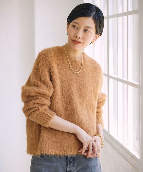 BABYLONE（バビロン）の「[OT]ｼｬｷﾞｰV/N PO（ニット/セーター）」 - WEAR