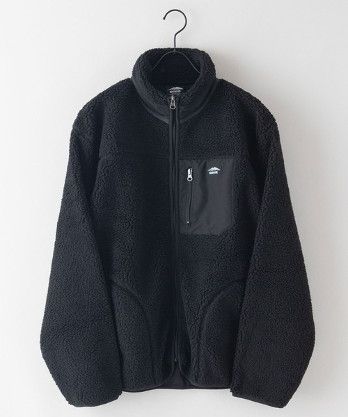 OUTDOOR PRODUCTS（アウトドアプロダクツ）の「【OUTDOOR PRODUCTS/アウトドアプロダクツ】防風　ボアスタンドカラ―ブルゾン 　ボアフリースジャケット　モコモコ（ブルゾン・メンズ・その他/グレー/その他1/ブラック/アイボリー・LARGE/X-LARGE/MEDIUM）」の6枚目の写真