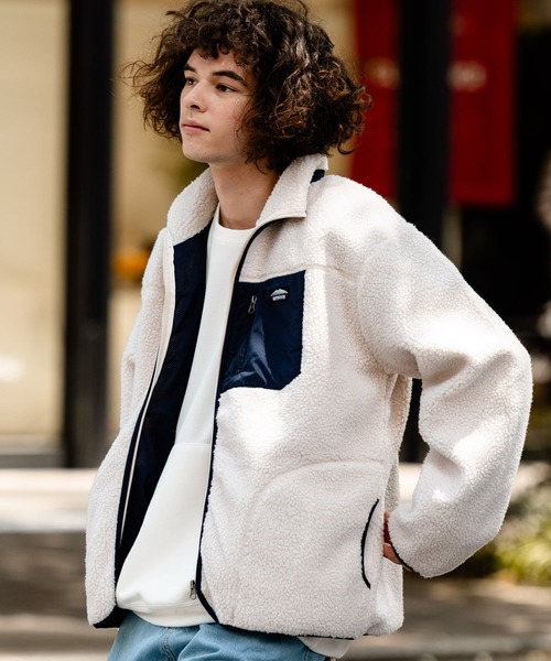 OUTDOOR PRODUCTS/アウトドアプロダクツ】防風 ボアスタンドカラ