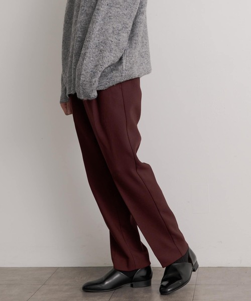 SENSE OF PLACE by URBAN RESEARCH(センスオブプレイスバイアーバンリサーチ)の「ハードツイルセンタープレスストレートパンツ(その他パンツ・メンズ・ブラック/ブラウン/ボルドー/グレー・LARGE/MEDIUM)」の22枚目の写真