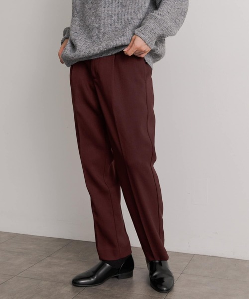 SENSE OF PLACE by URBAN RESEARCH（センスオブプレイスバイアーバンリサーチ）の「ハードツイルセンタープレスストレートパンツ（その他パンツ・メンズ・ブラック/ブラウン/ボルドー/グレー・LARGE/MEDIUM）」の22枚目の写真