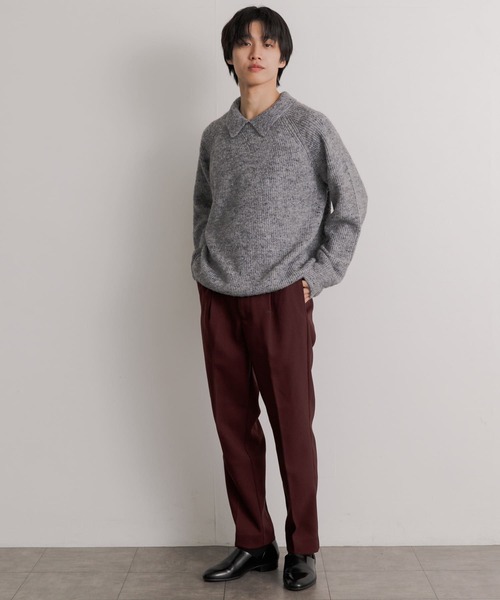 SENSE OF PLACE by URBAN RESEARCH（センスオブプレイスバイアーバンリサーチ）の「ハードツイルセンタープレスストレートパンツ（その他パンツ・メンズ・ブラック/ブラウン/ボルドー/グレー・LARGE/MEDIUM）」の20枚目の写真