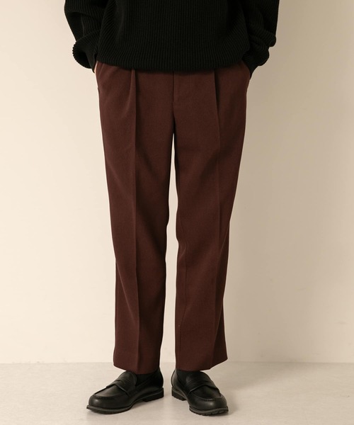 SENSE OF PLACE by URBAN RESEARCH（センスオブプレイスバイアーバンリサーチ）の「ハードツイルセンタープレスストレートパンツ（その他パンツ・メンズ・ブラック/ブラウン/ボルドー/グレー・LARGE/MEDIUM）」の18枚目の写真