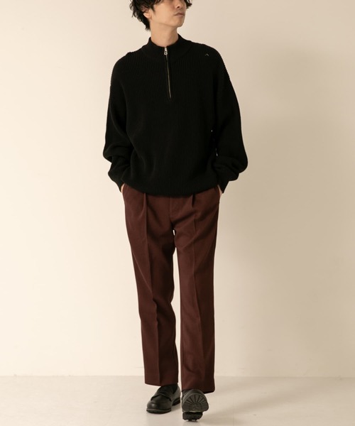 SENSE OF PLACE by URBAN RESEARCH（センスオブプレイスバイアーバンリサーチ）の「ハードツイルセンタープレスストレートパンツ（その他パンツ・メンズ・ブラック/ブラウン/ボルドー/グレー・LARGE/MEDIUM）」の14枚目の写真