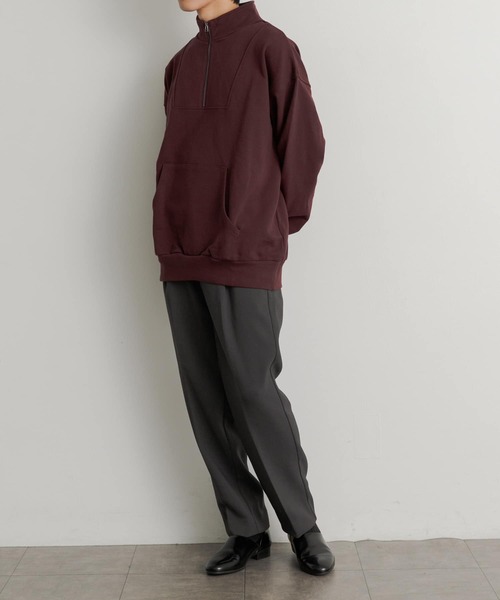 SENSE OF PLACE by URBAN RESEARCH（センスオブプレイスバイアーバンリサーチ）の「ハードツイルセンタープレスストレートパンツ（その他パンツ・メンズ・ブラック/ブラウン/ボルドー/グレー・LARGE/MEDIUM）」の5枚目の写真