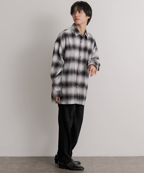 SENSE OF PLACE by URBAN RESEARCH(センスオブプレイスバイアーバンリサーチ)の「ハードツイルセンタープレスストレートパンツ(その他パンツ・メンズ・ブラック/ブラウン/ボルドー/グレー・LARGE/MEDIUM)」の8枚目の写真