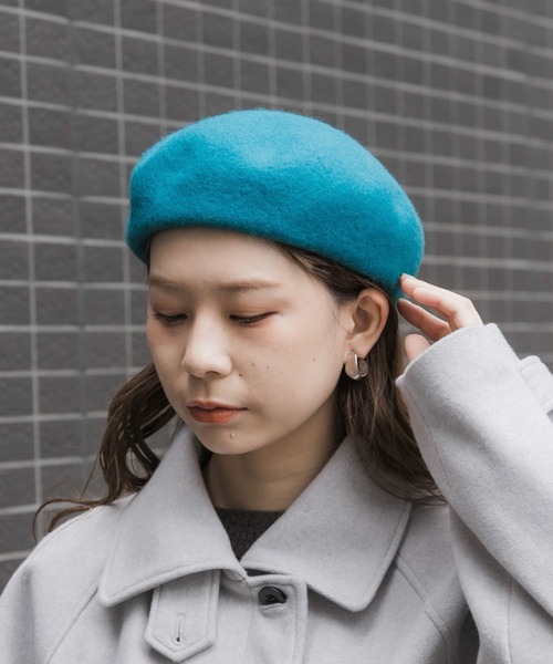 SMELLY（スメリー）の「シンプルバスクベレー（ハンチング/ベレー帽・レディース・ブラック/ブルー系その他/アイボリー/グレー・-）」の15枚目の写真