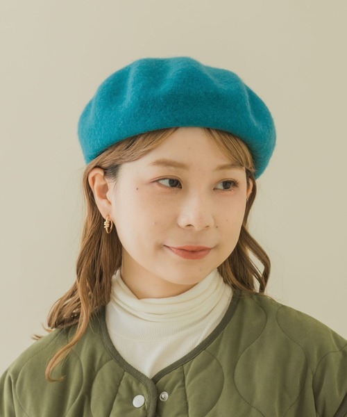 SMELLY（スメリー）の「シンプルバスクベレー（ハンチング/ベレー帽・レディース・ブラック/ブルー系その他/アイボリー/グレー・-）」の17枚目の写真