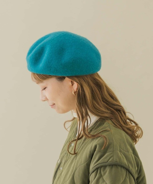 SMELLY（スメリー）の「シンプルバスクベレー（ハンチング/ベレー帽・レディース・ブラック/ブルー系その他/アイボリー/グレー・-）」の18枚目の写真
