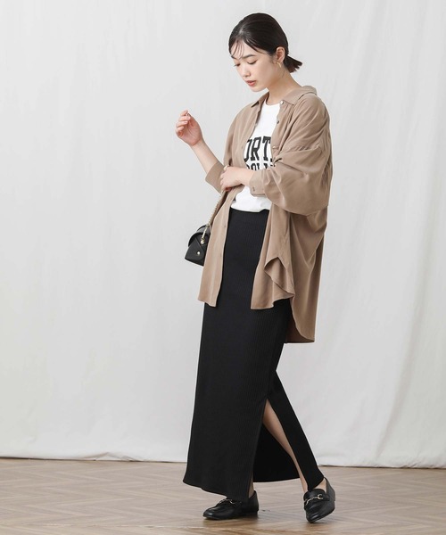 Gready Brilliant（グレディブリリアン）の「ＮＯＲＴＨロゴTシャツ（Tシャツ/カットソー・レディース・オフホワイト/チャコールグレー・38）」の19枚目の写真