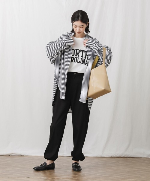 Gready Brilliant（グレディブリリアン）の「ＮＯＲＴＨロゴTシャツ（Tシャツ/カットソー・レディース・オフホワイト/チャコールグレー・38）」の3枚目の写真