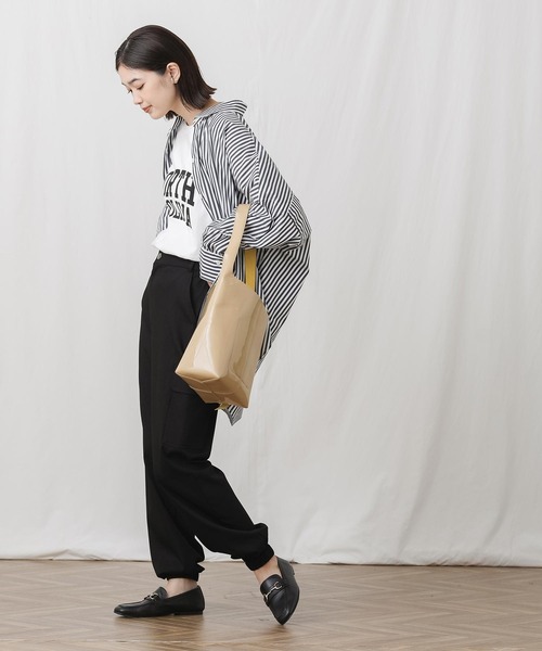 Gready Brilliant（グレディブリリアン）の「ＮＯＲＴＨロゴTシャツ（Tシャツ/カットソー・レディース・オフホワイト/チャコールグレー・38）」の4枚目の写真