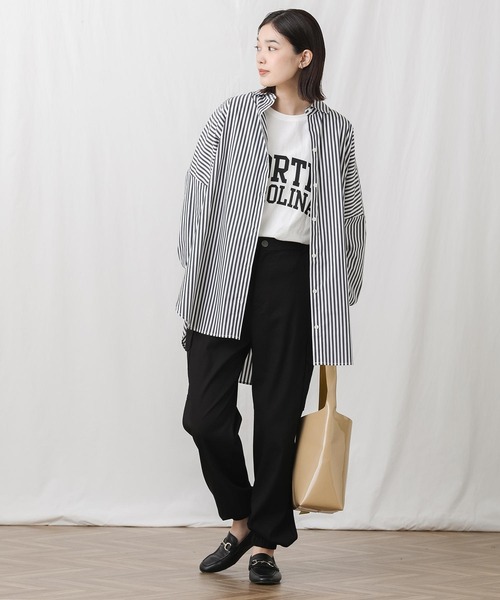 Gready Brilliant（グレディブリリアン）の「ＮＯＲＴＨロゴTシャツ（Tシャツ/カットソー・レディース・オフホワイト/チャコールグレー・38）」の5枚目の写真