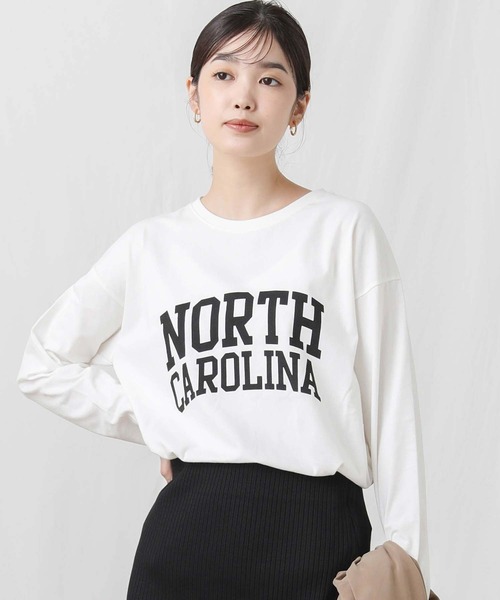 Gready Brilliant（グレディブリリアン）の「ＮＯＲＴＨロゴTシャツ（Tシャツ/カットソー・レディース・オフホワイト/チャコールグレー・38）」の14枚目の写真