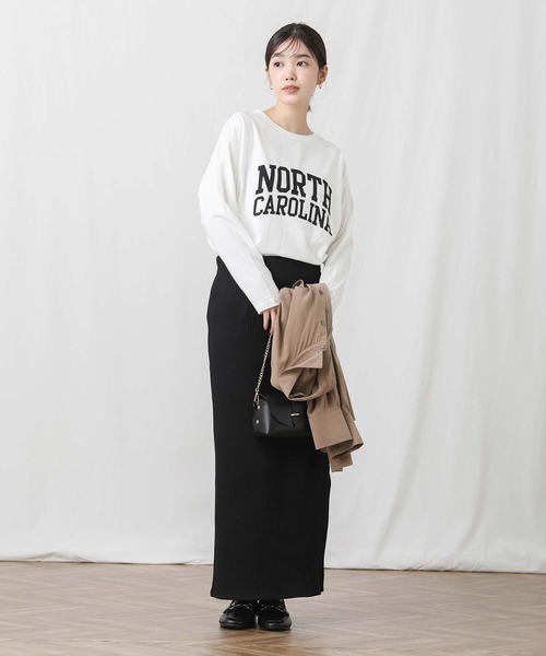 Gready Brilliant（グレディブリリアン）の「ＮＯＲＴＨロゴTシャツ（Tシャツ/カットソー・レディース・オフホワイト/チャコールグレー・38）」の11枚目の写真