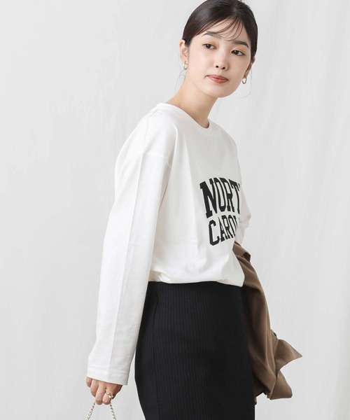 Gready Brilliant（グレディブリリアン）の「ＮＯＲＴＨロゴTシャツ（Tシャツ/カットソー・レディース・オフホワイト/チャコールグレー・38）」の16枚目の写真