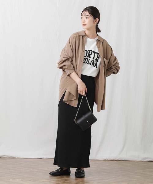 Gready Brilliant（グレディブリリアン）の「ＮＯＲＴＨロゴTシャツ（Tシャツ/カットソー・レディース・オフホワイト/チャコールグレー・38）」の18枚目の写真