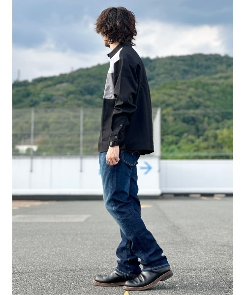 エィス　切り替えデザイン　長袖シャツ LADIES'(レディース)/長袖-ワイシャツ/別生地(並び順：おすすめ