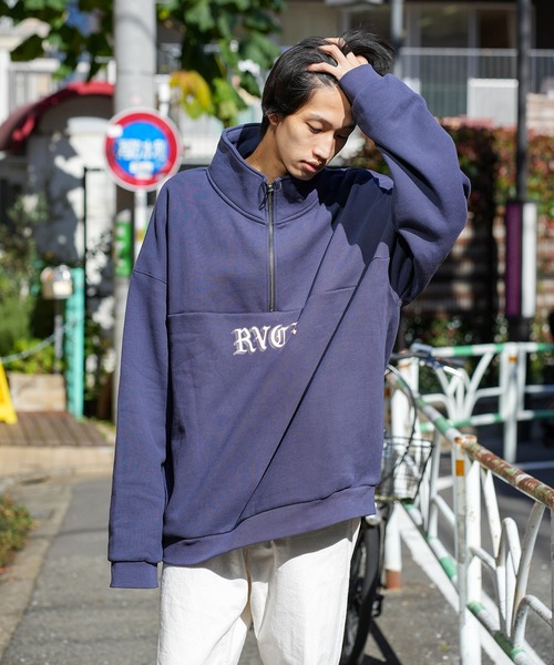 セール】RVCA メンズ SCRIPT ZIP トレーナー【2023年秋冬モデル