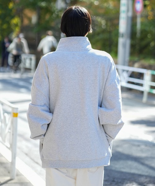 RVCA(ルーカ)の「RVCA メンズ SCRIPT ZIP トレーナー【2023年秋冬モデル】/ルーカセットアップ対応スクリプトブランドロゴハーフZIPトレーナー(スウェット・メンズ・ブラック/ブルー系その他/グレー・MEDIUM/X-LARGE/LARGE/SMALL)」の13枚目の写真
