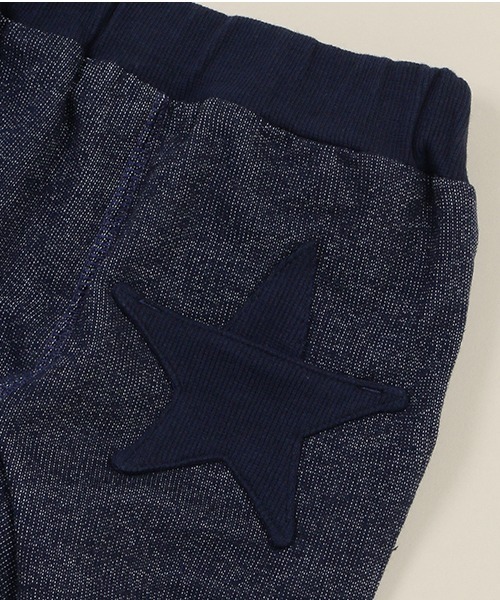 Love&Peace&Money（ラブアンドピースアンドマネー）の「星ポケットサルエルパンツ（デニムパンツ・キッズ・ネイビー・100cm/120cm/80ｃｍ/130cm/110cm/90cm）」の6枚目の写真