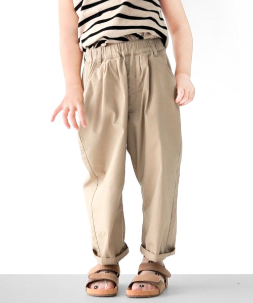 L.COPECK(エルコペック)の「デニムシェフパンツ(デニムパンツ・キッズ・ネイビー/カーキ/ベージュ/ダークネイビー・120cm/100cm/110cm/130cm/140cm/90cm)」の1枚目の写真