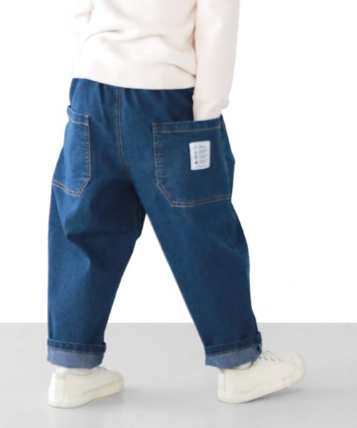 L.COPECK(エルコペック)の「デニムシェフパンツ(デニムパンツ・キッズ・ネイビー/カーキ/ベージュ/ダークネイビー・120cm/100cm/110cm/130cm/140cm/90cm)」の3枚目の写真