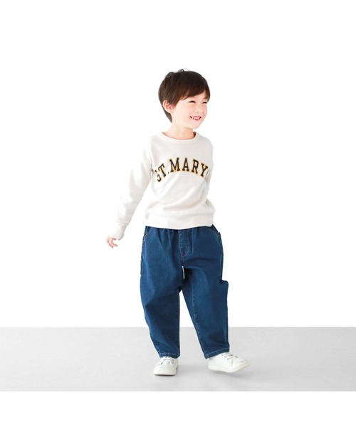 L.COPECK(エルコペック)の「デニムシェフパンツ(デニムパンツ・キッズ・ネイビー/カーキ/ベージュ/ダークネイビー・120cm/100cm/110cm/130cm/140cm/90cm)」の8枚目の写真